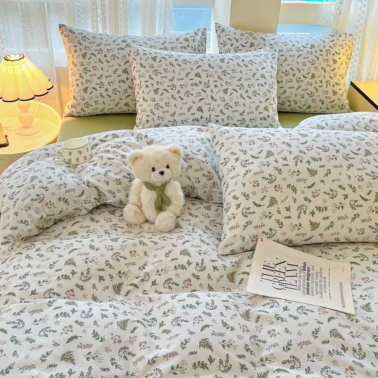 91家纺网 家纺一手货源 找家纺 柠馨 2026新款13372全棉纯棉印花四件套-薇丽 薇丽-复苏新