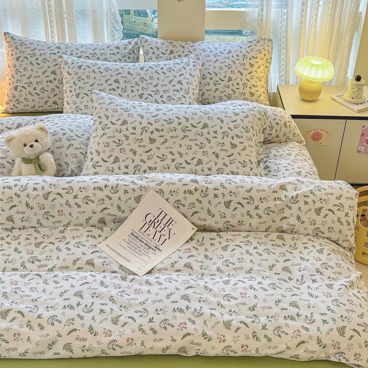 91家纺网 家纺一手货源 找家纺 柠馨 2026新款13372全棉纯棉印花四件套-薇丽 薇丽-复苏新