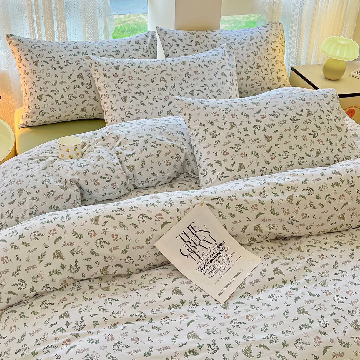 91家纺网 家纺一手货源 找家纺 柠馨 2026新款13372全棉纯棉印花四件套-薇丽 薇丽-复苏新