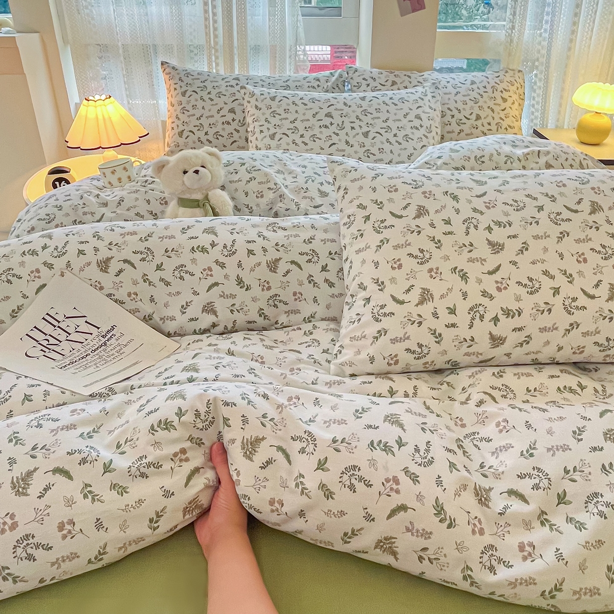 91家纺网 家纺一手货源 找家纺 柠馨 2026新款13372全棉纯棉印花四件套-薇丽 薇丽-复苏新