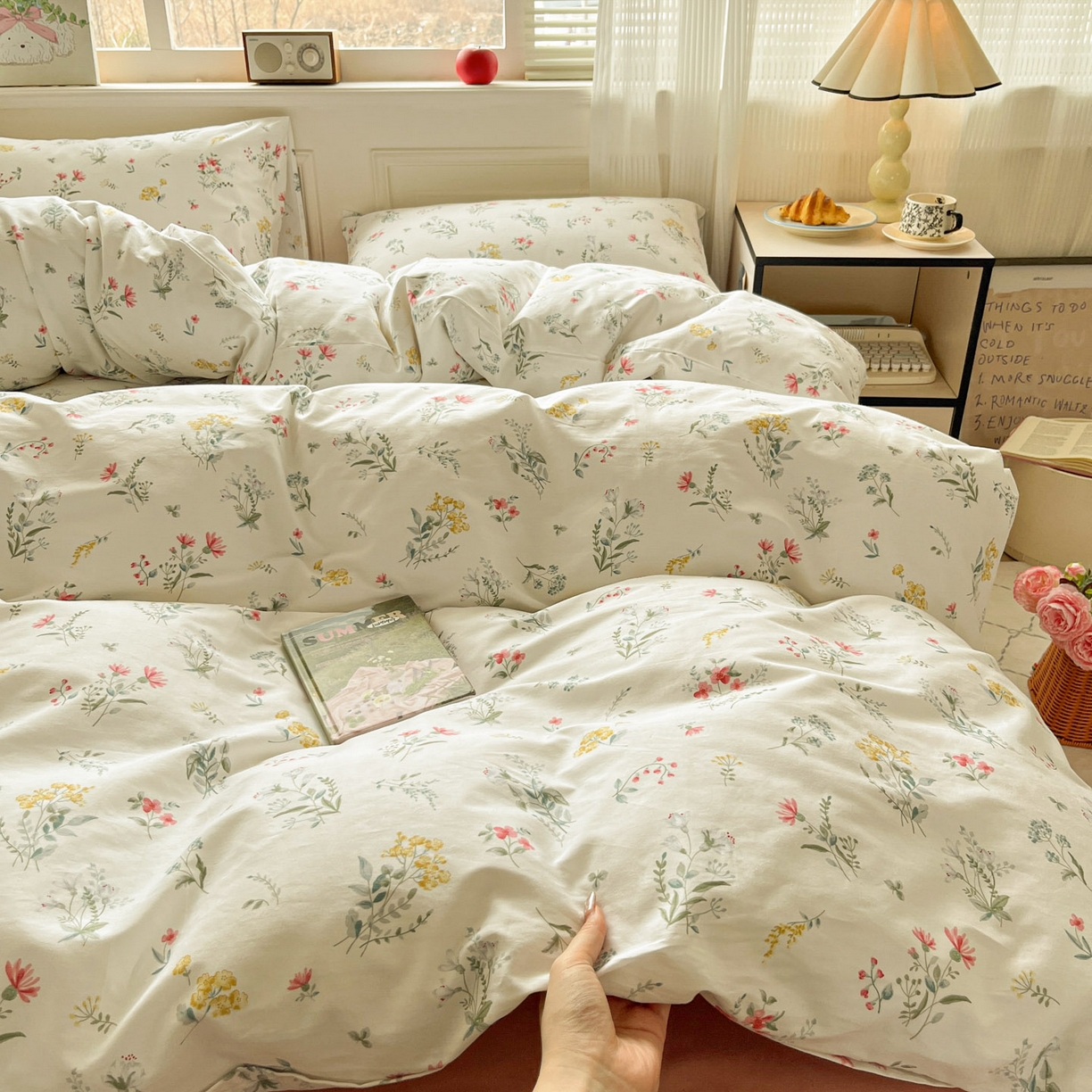 91家纺网 家纺一手货源 找家纺 柠馨 2026新款13372全棉纯棉印花四件套-薇丽 薇丽-锦瑟