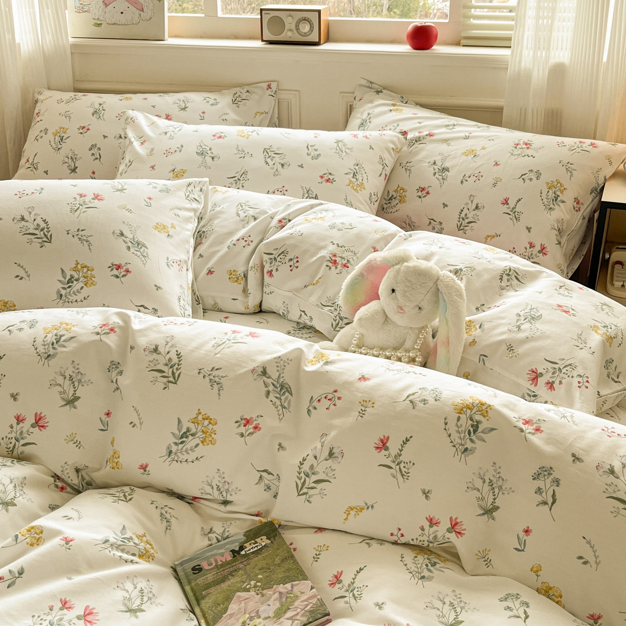 91家纺网 家纺一手货源 找家纺 柠馨 2026新款13372全棉纯棉印花四件套-薇丽 薇丽-锦瑟