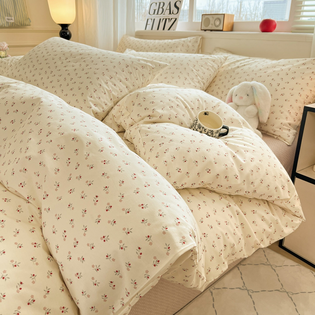 柠馨 2026新款13372全棉纯棉印花四件套-薇丽 薇丽-静晓