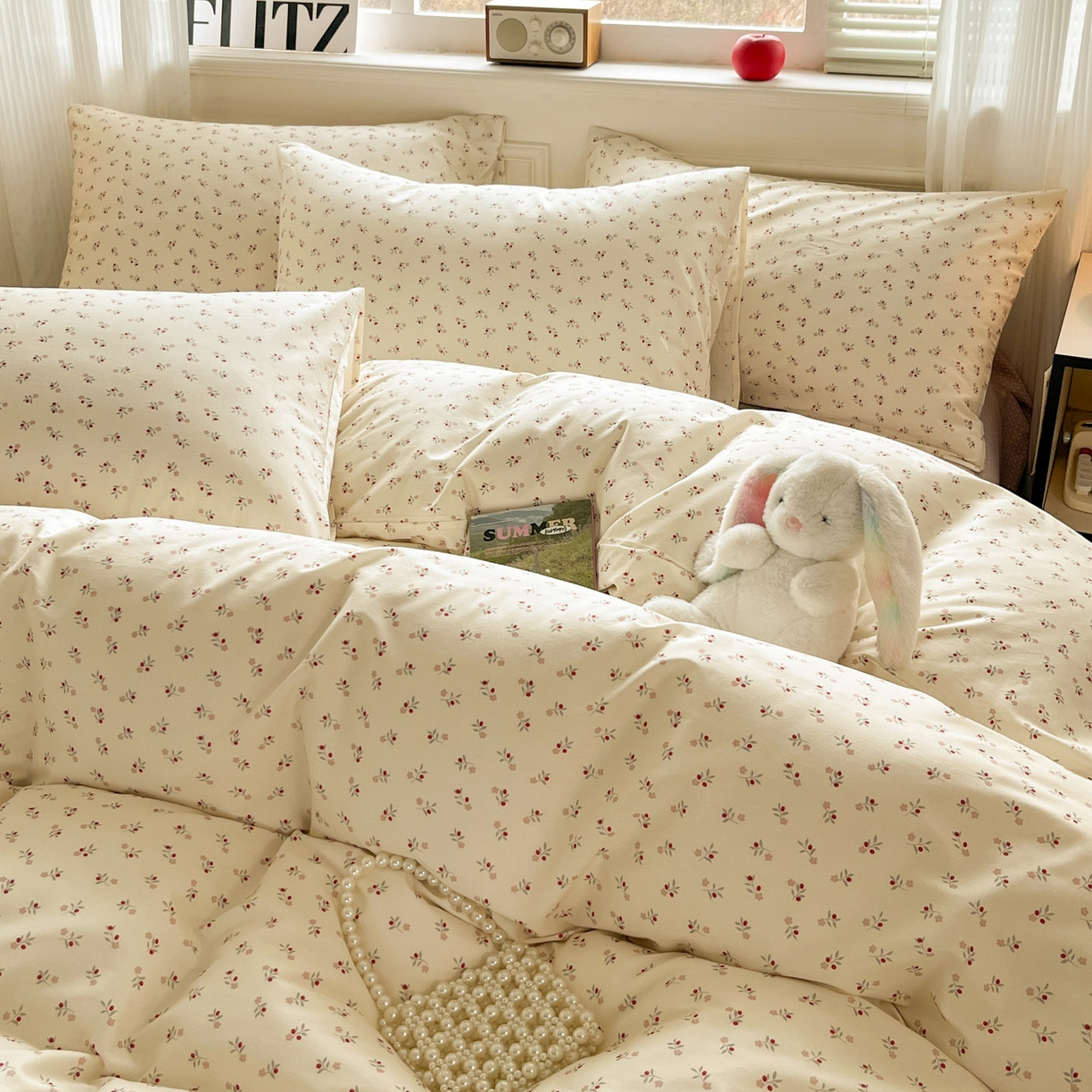 91家纺网 家纺一手货源 找家纺 柠馨 2026新款13372全棉纯棉印花四件套-薇丽 薇丽-静晓