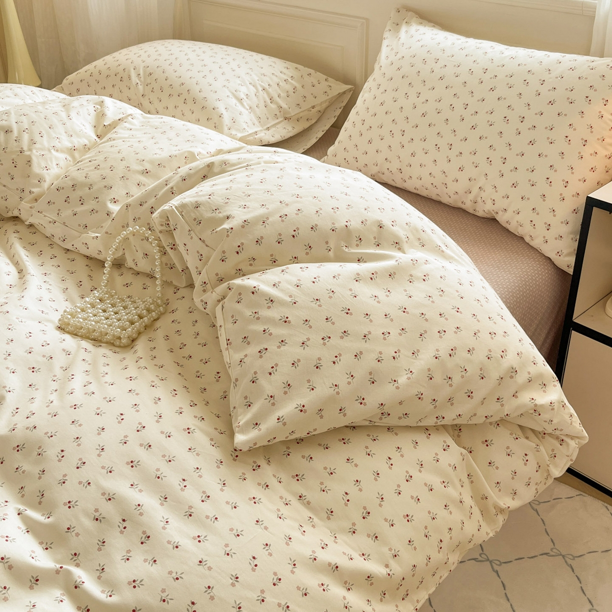 91家纺网 家纺一手货源 找家纺 柠馨 2026新款13372全棉纯棉印花四件套-薇丽 薇丽-静晓