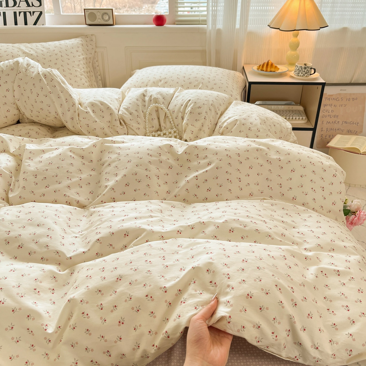 91家纺网 家纺一手货源 找家纺 柠馨 2026新款13372全棉纯棉印花四件套-薇丽 薇丽-静晓