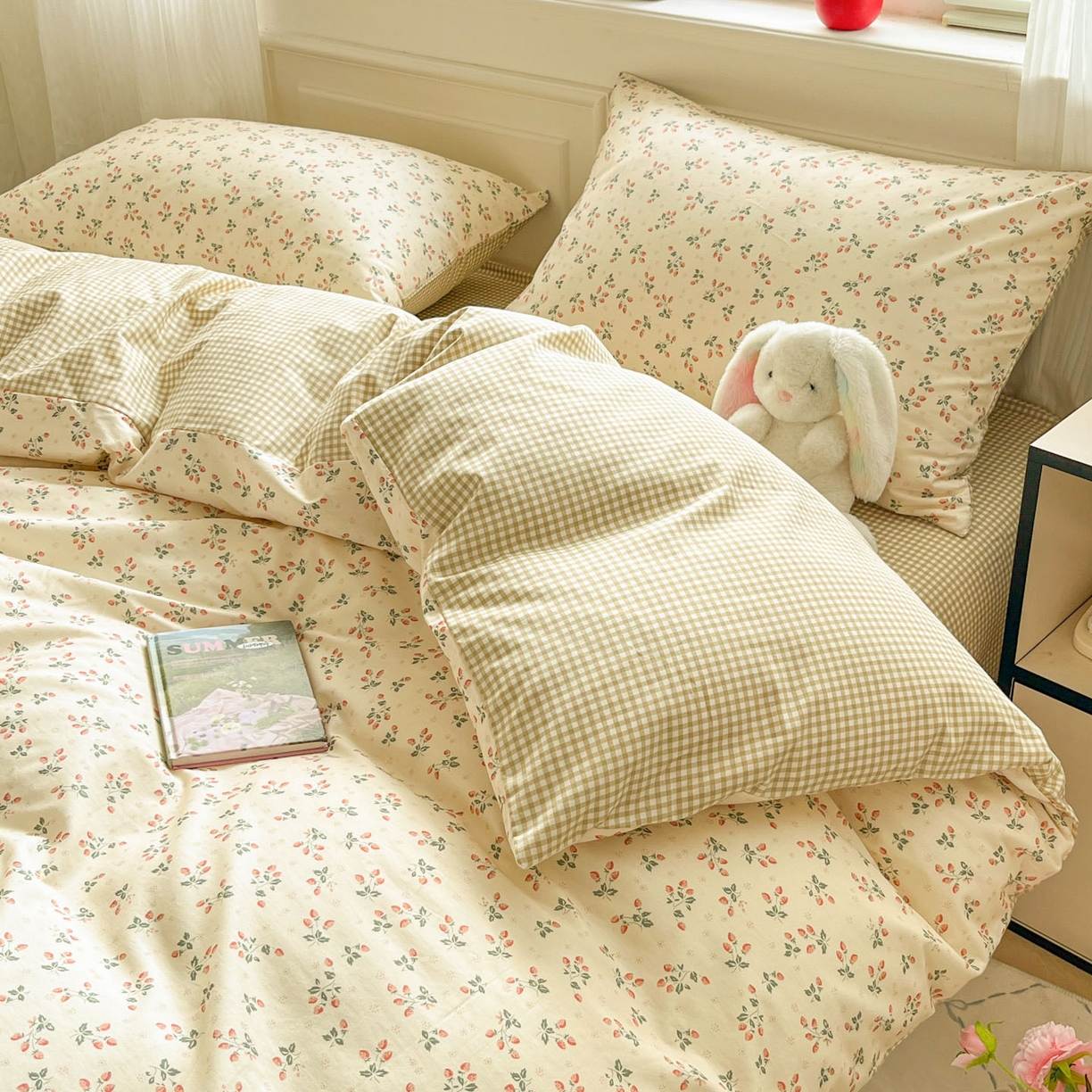 91家纺网 家纺一手货源 找家纺 柠馨 2026新款13372全棉纯棉印花四件套-薇丽 薇丽-洛尘