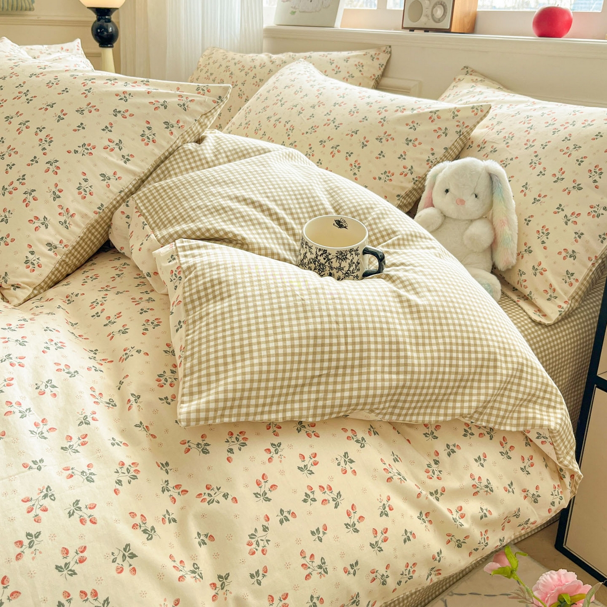 91家纺网 家纺一手货源 找家纺 柠馨 2026新款13372全棉纯棉印花四件套-薇丽 薇丽-洛尘