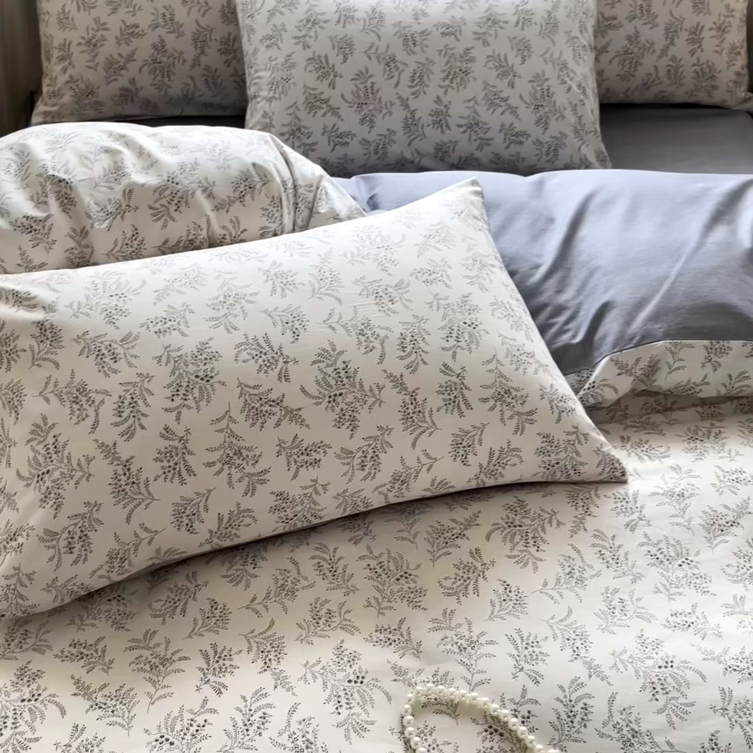 91家纺网 家纺一手货源 找家纺 柠馨 2026新款13372全棉纯棉印花四件套-薇丽 薇丽-麦素