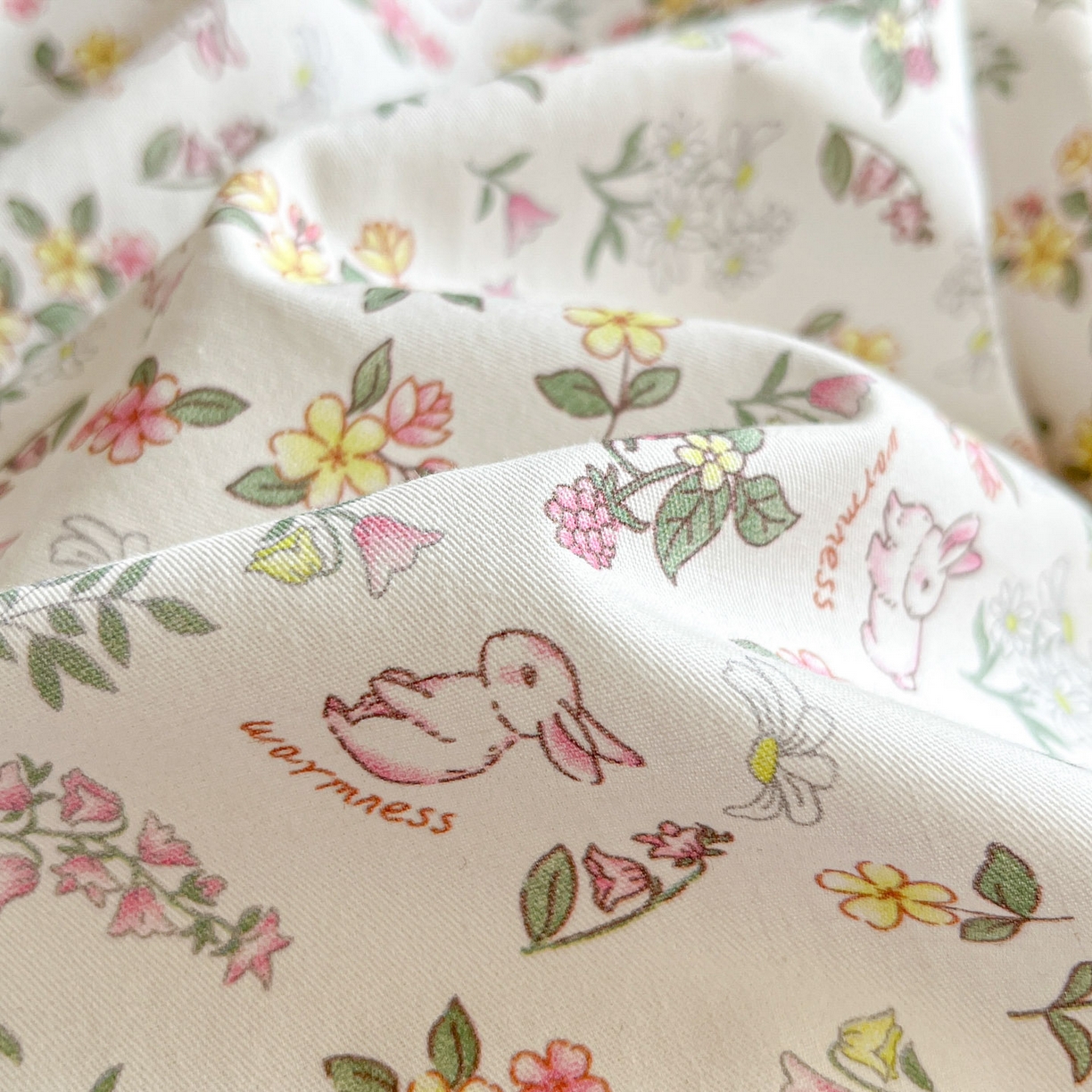 91家纺网 家纺一手货源 找家纺 柠馨 2026新款13372全棉纯棉印花四件套-薇丽 薇丽-蜜桃兔