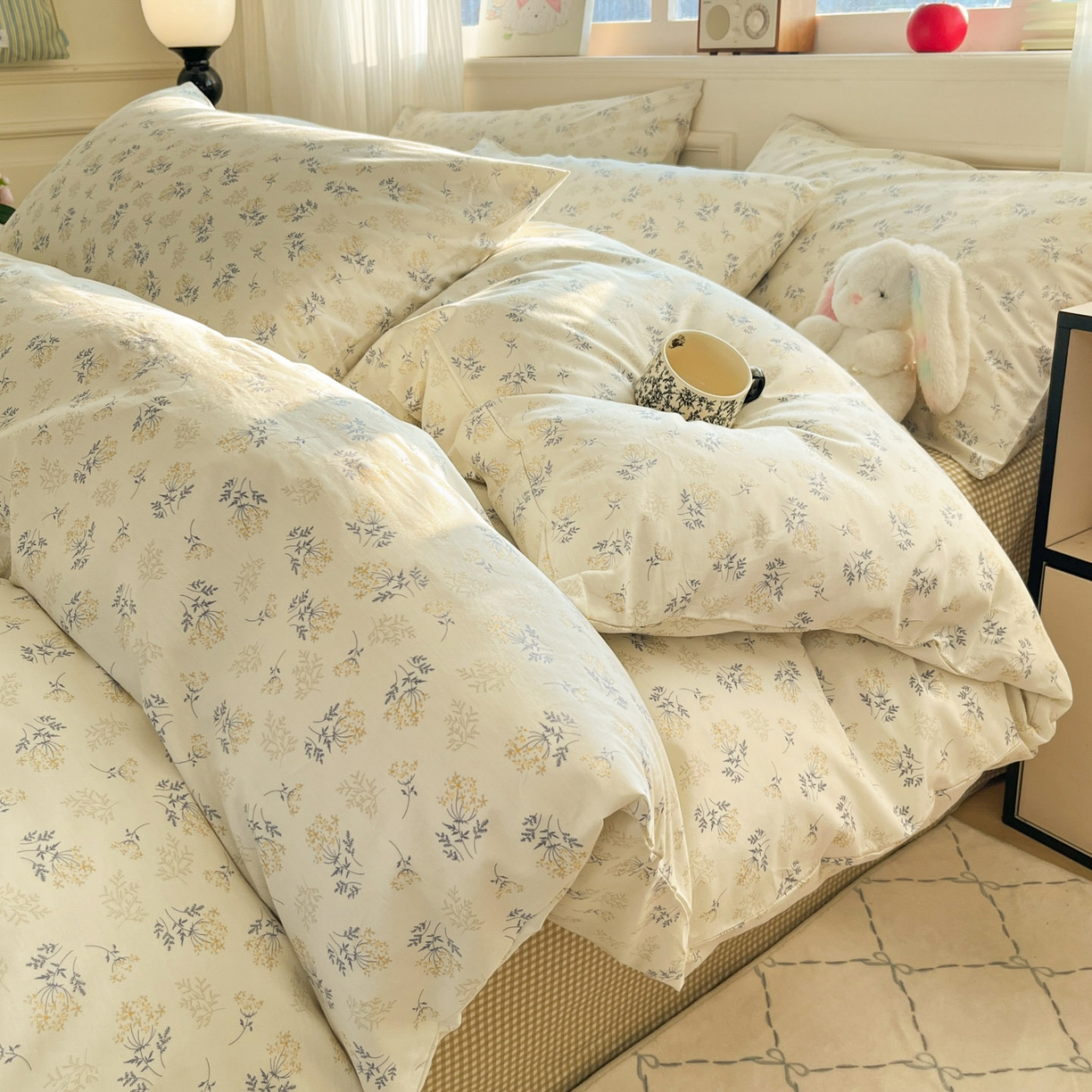 柠馨 2026新款13372全棉纯棉印花四件套-薇丽 薇丽-秋月