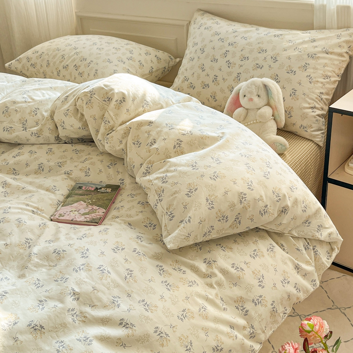 91家纺网 家纺一手货源 找家纺 柠馨 2026新款13372全棉纯棉印花四件套-薇丽 薇丽-秋月