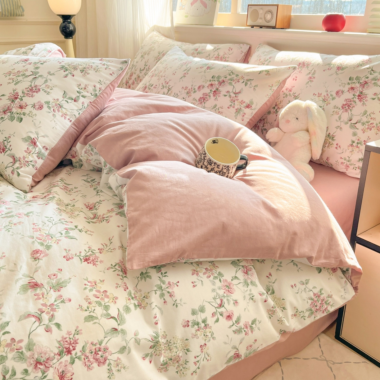 91家纺网 家纺一手货源 找家纺 柠馨 2026新款13372全棉纯棉印花四件套-薇丽 薇丽-若溪