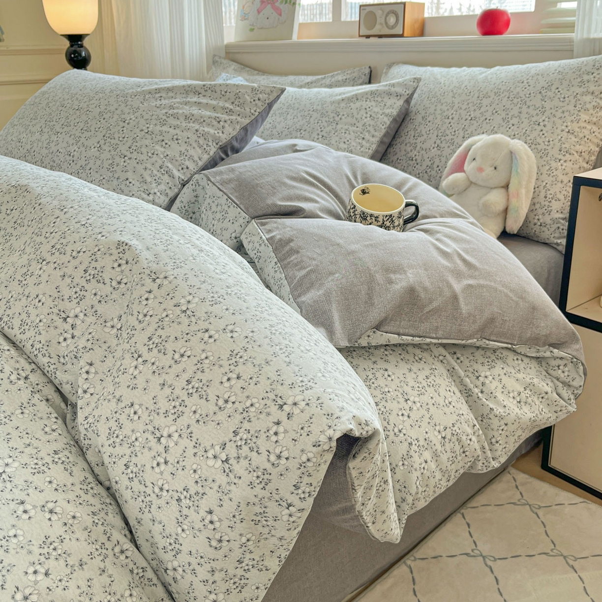 柠馨 2026新款13372全棉纯棉印花四件套-薇丽 薇丽-山岚