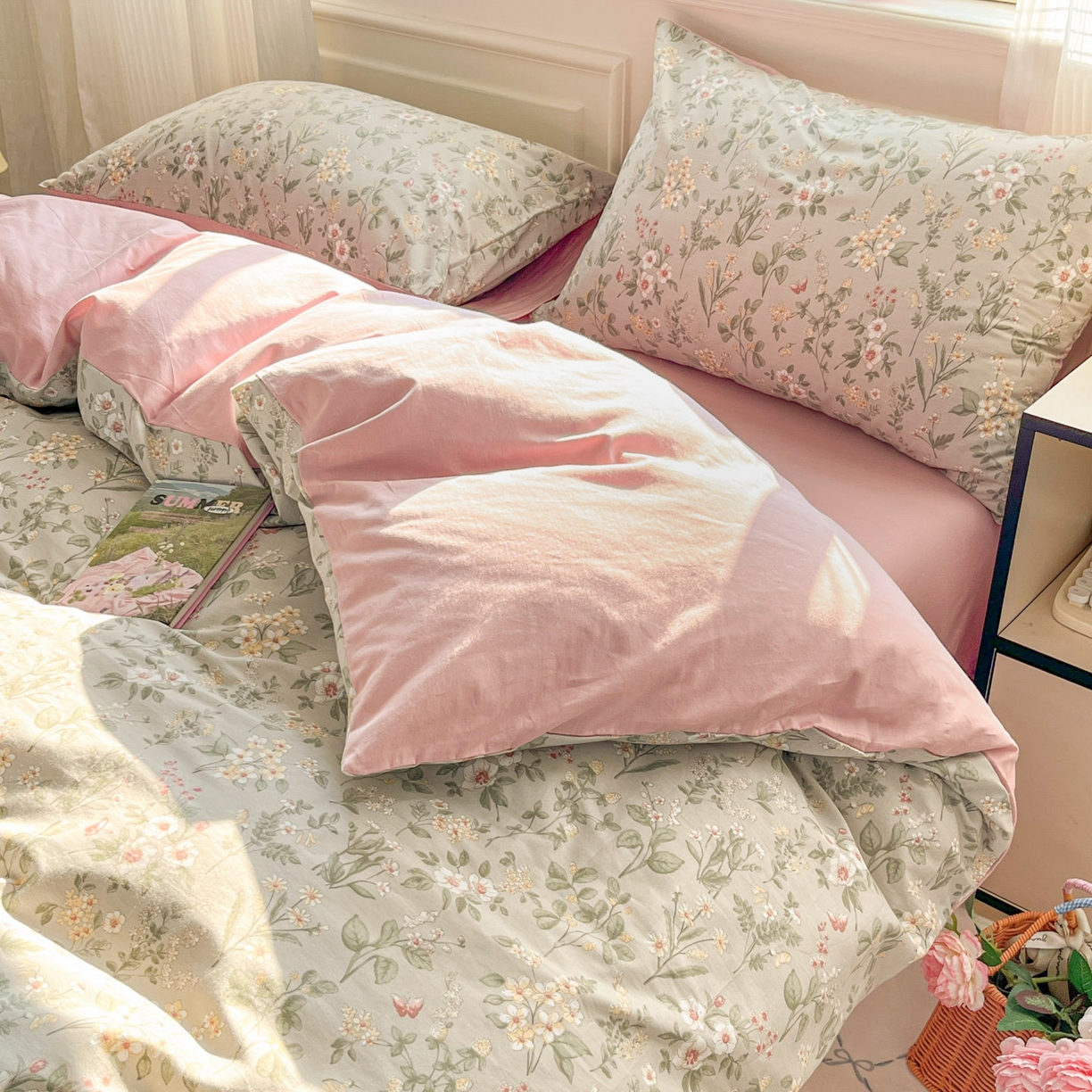 91家纺网 家纺一手货源 找家纺 柠馨 2026新款13372全棉纯棉印花四件套-薇丽 薇丽-娴雅