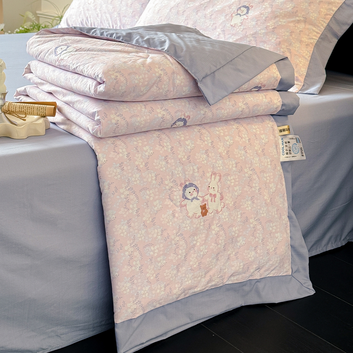 91家纺网 家纺一手货源 找家纺 （总）迷尚家居 2026新款冰丝柔夏被四件套