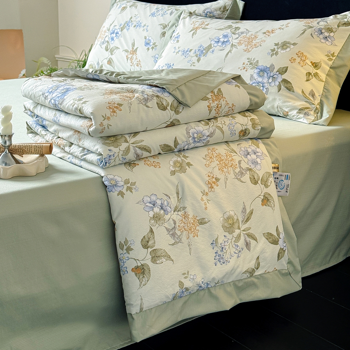 91家纺网 家纺一手货源 找家纺 （总）迷尚家居 2026新款冰丝柔夏被四件套