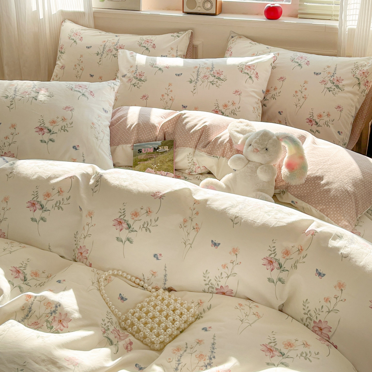 91家纺网 家纺一手货源 找家纺 柠馨 2026新款13372全棉纯棉印花四件套-薇丽 薇丽-妖娆