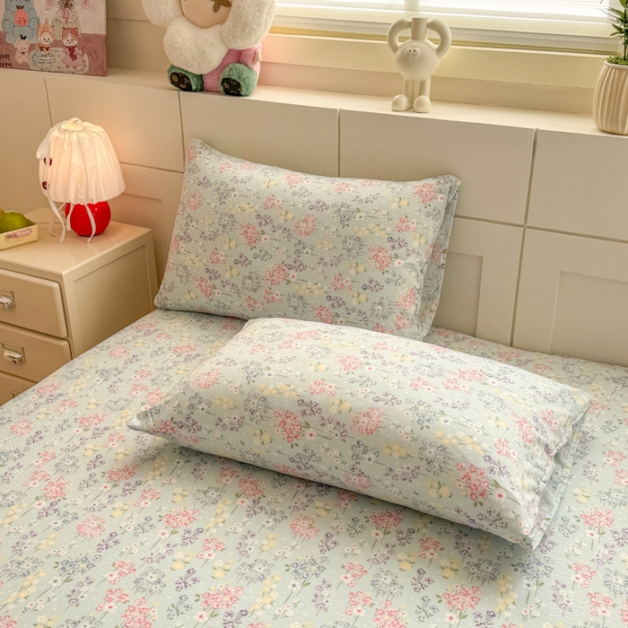 91家纺网 家纺一手货源 找家纺 （总）朵朵家纺 2026新款A类超柔木棉印花单床笠单品学生宿舍床垫保护套床笠（床垫保护套可定制尺寸 ）