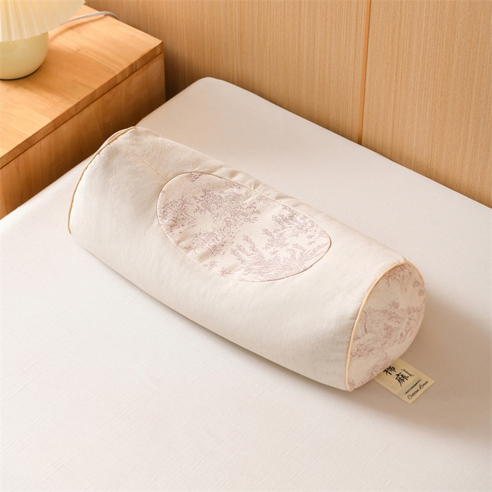 91家纺网 家纺一手货源 找家纺 （总）仁宇枕业 2026新款新品棉麻古朴元宝系列荞麦枕头枕芯