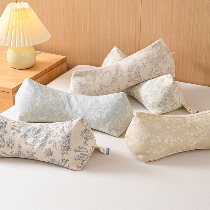 91家纺网 家纺一手货源 找家纺 （总）仁宇枕业 2026新款新品棉麻古朴三角系列荞麦枕头枕芯