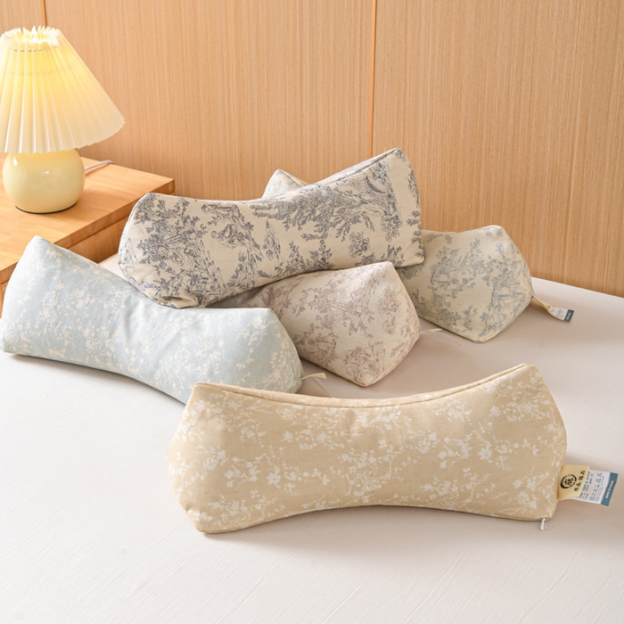 91家纺网 家纺一手货源 找家纺 （总）仁宇枕业 2026新款新品棉麻古朴三角系列荞麦枕头枕芯