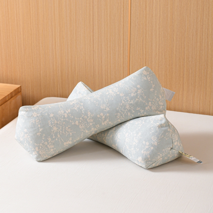 91家纺网 家纺一手货源 找家纺 （总）仁宇枕业 2026新款新品棉麻古朴三角系列荞麦枕头枕芯