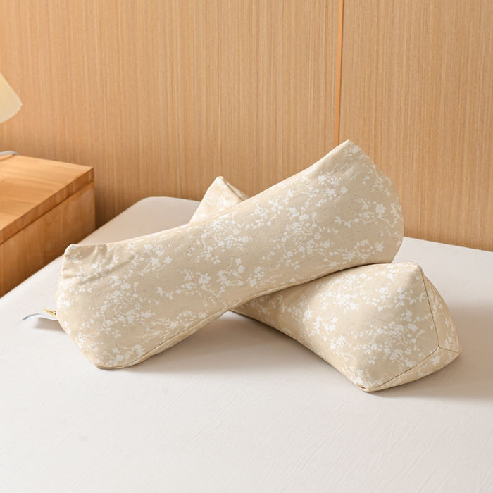 91家纺网 家纺一手货源 找家纺 （总）仁宇枕业 2026新款新品棉麻古朴三角系列荞麦枕头枕芯
