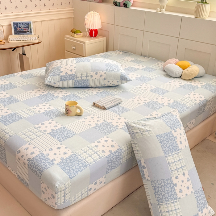 91家纺网 家纺一手货源 找家纺 朵朵家纺 2026新款A类超柔木棉印花单床笠单品学生宿舍床垫保护套床笠（床垫保护套可定制尺寸 ） 兰溪