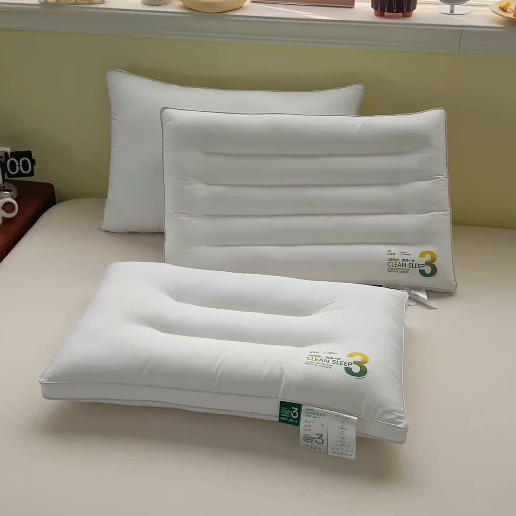 91家纺网 家纺一手货源 找家纺 （总）仁宇枕业 2026新款新品3防洁净睡眠定型枕头枕芯