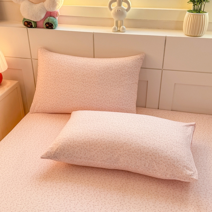 91家纺网 家纺一手货源 找家纺 朵朵家纺 2026新款A类超柔木棉印花单床笠单品学生宿舍床垫保护套床笠（床垫保护套可定制尺寸 ） 甜茶