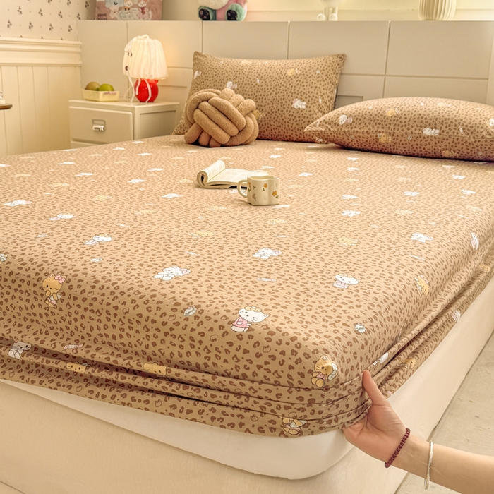 91家纺网 家纺一手货源 找家纺 （总）朵朵家纺 2026新款A类超柔木棉印花单床笠单品学生宿舍床垫保护套床笠（床垫保护套可定制尺寸 ）