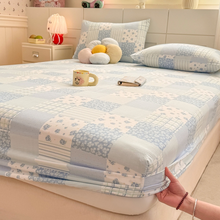 91家纺网 家纺一手货源 找家纺 （总）朵朵家纺 2026新款A类超柔木棉印花单床笠单品学生宿舍床垫保护套床笠（床垫保护套可定制尺寸 ）