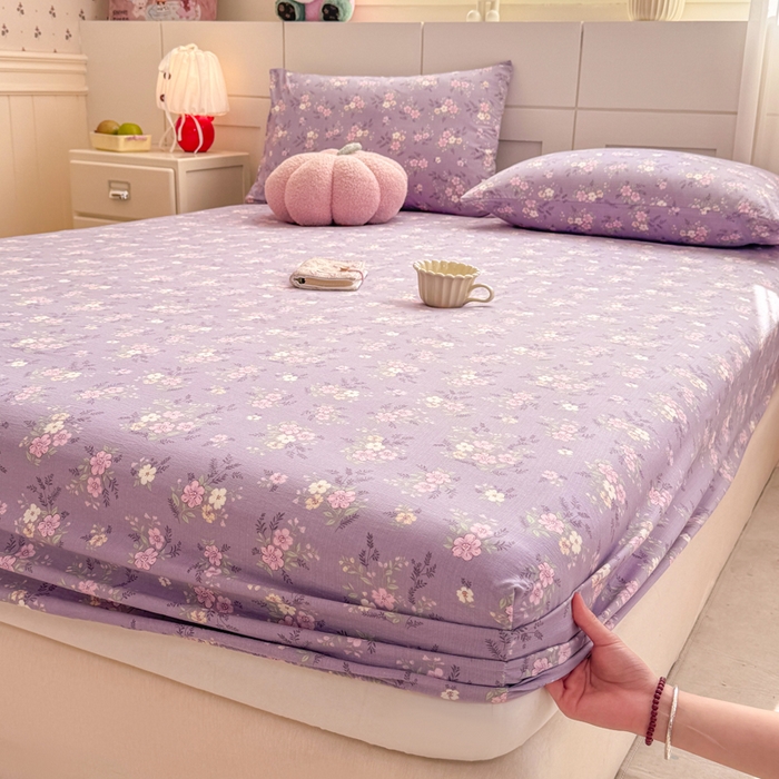 91家纺网 家纺一手货源 找家纺 （总）朵朵家纺 2026新款A类超柔木棉印花单床笠单品学生宿舍床垫保护套床笠（床垫保护套可定制尺寸 ）