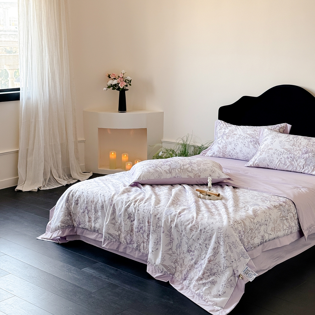 91家纺网 家纺一手货源 找家纺 迷尚家居 2026新款冰丝柔夏被四件套 盛夏