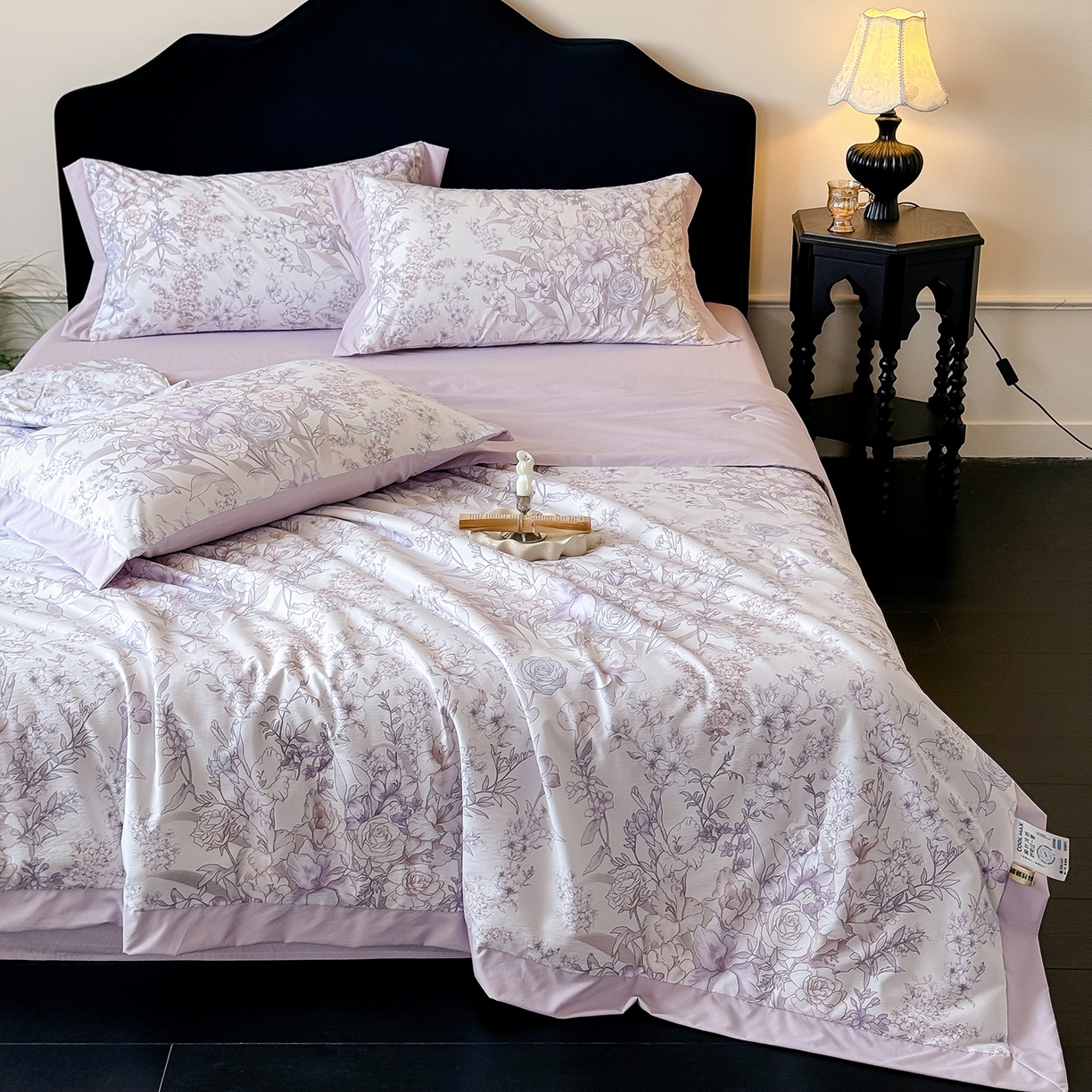 91家纺网 家纺一手货源 找家纺 迷尚家居 2026新款冰丝柔夏被四件套 盛夏