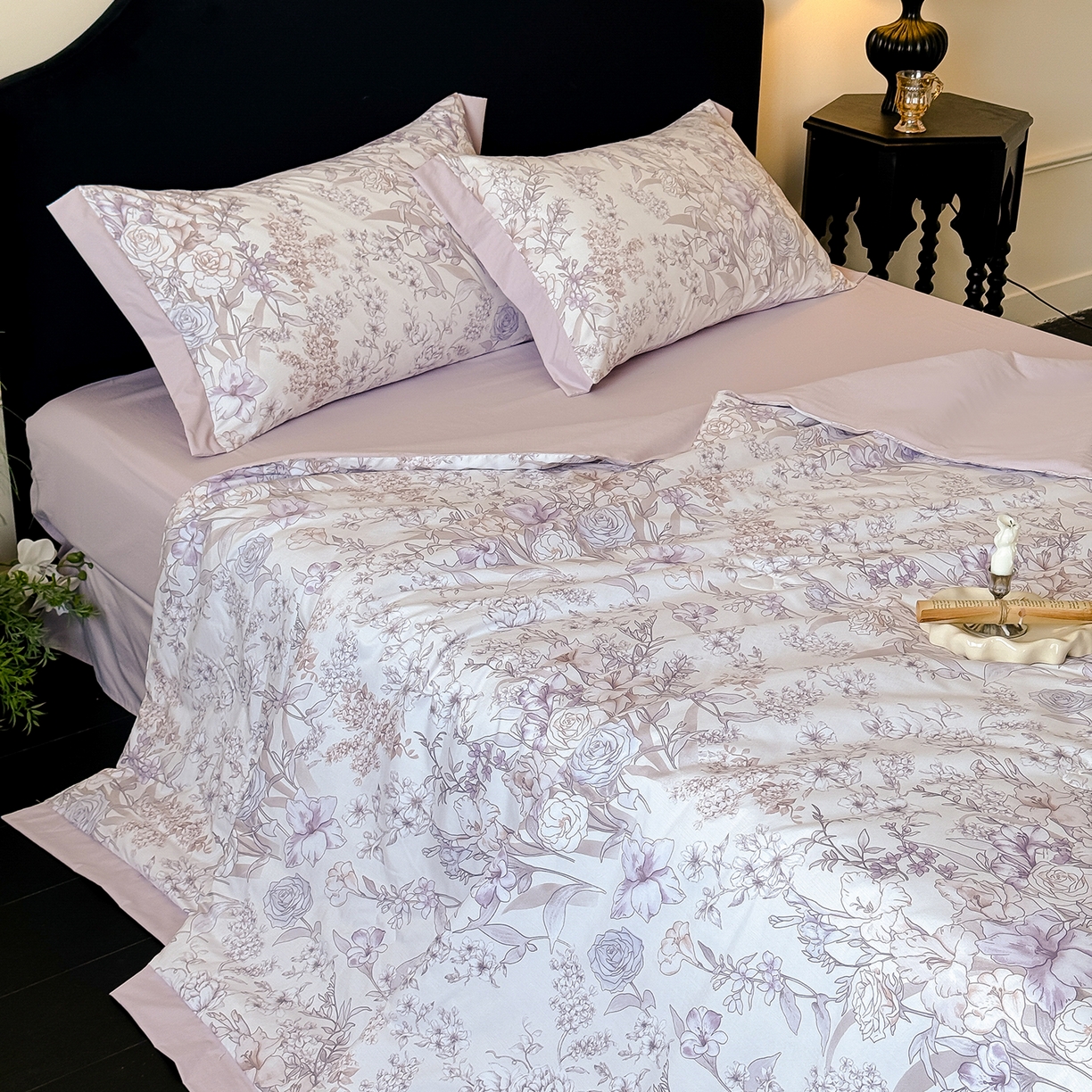 91家纺网 家纺一手货源 找家纺 迷尚家居 2026新款冰丝柔夏被四件套 盛夏