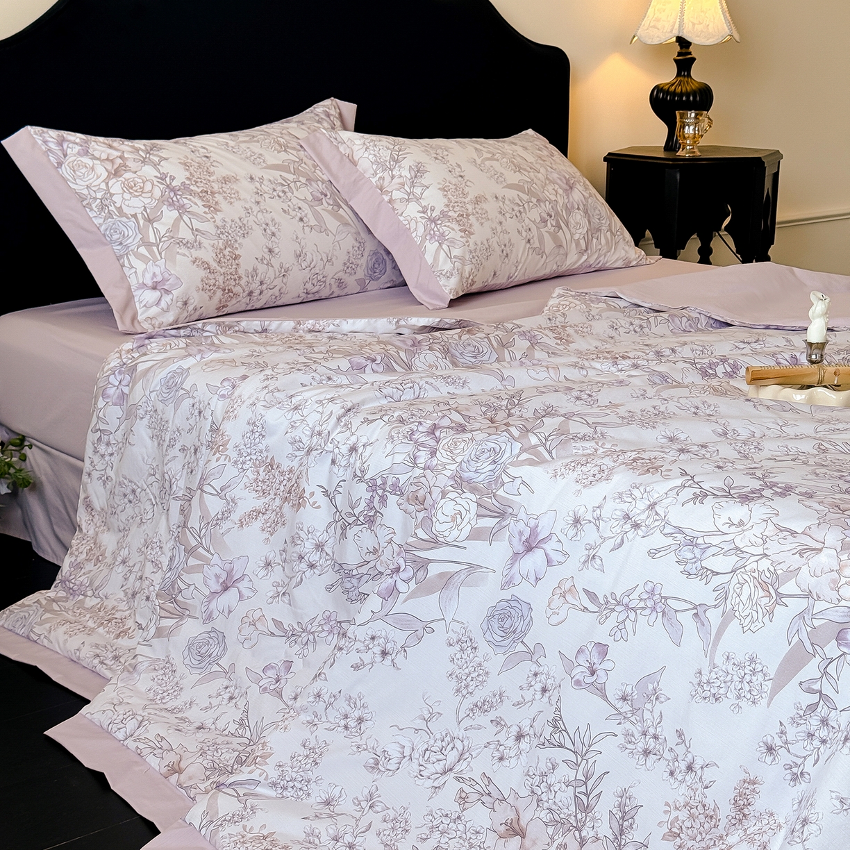 91家纺网 家纺一手货源 找家纺 迷尚家居 2026新款冰丝柔夏被四件套 盛夏