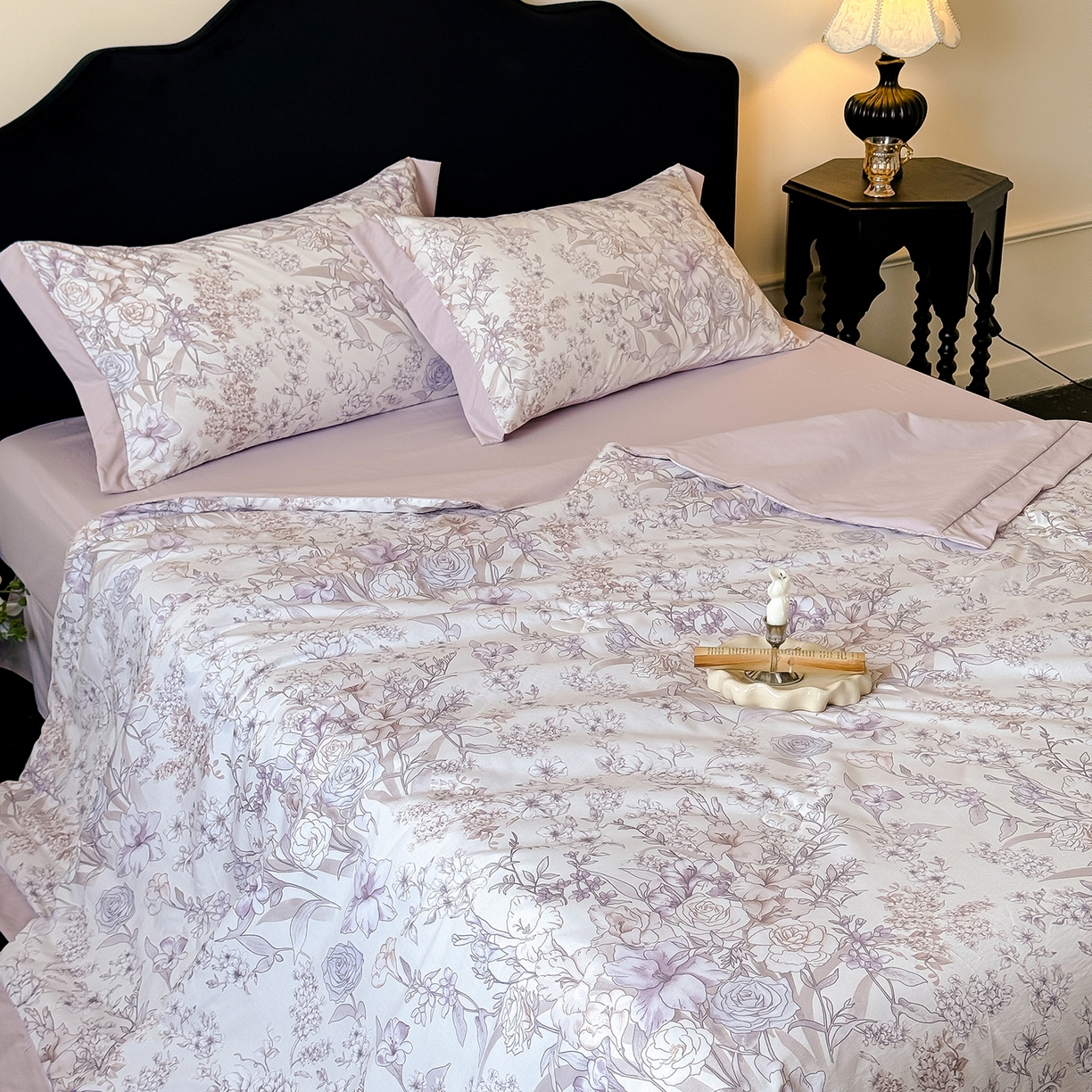 91家纺网 家纺一手货源 找家纺 迷尚家居 2026新款冰丝柔夏被四件套 盛夏