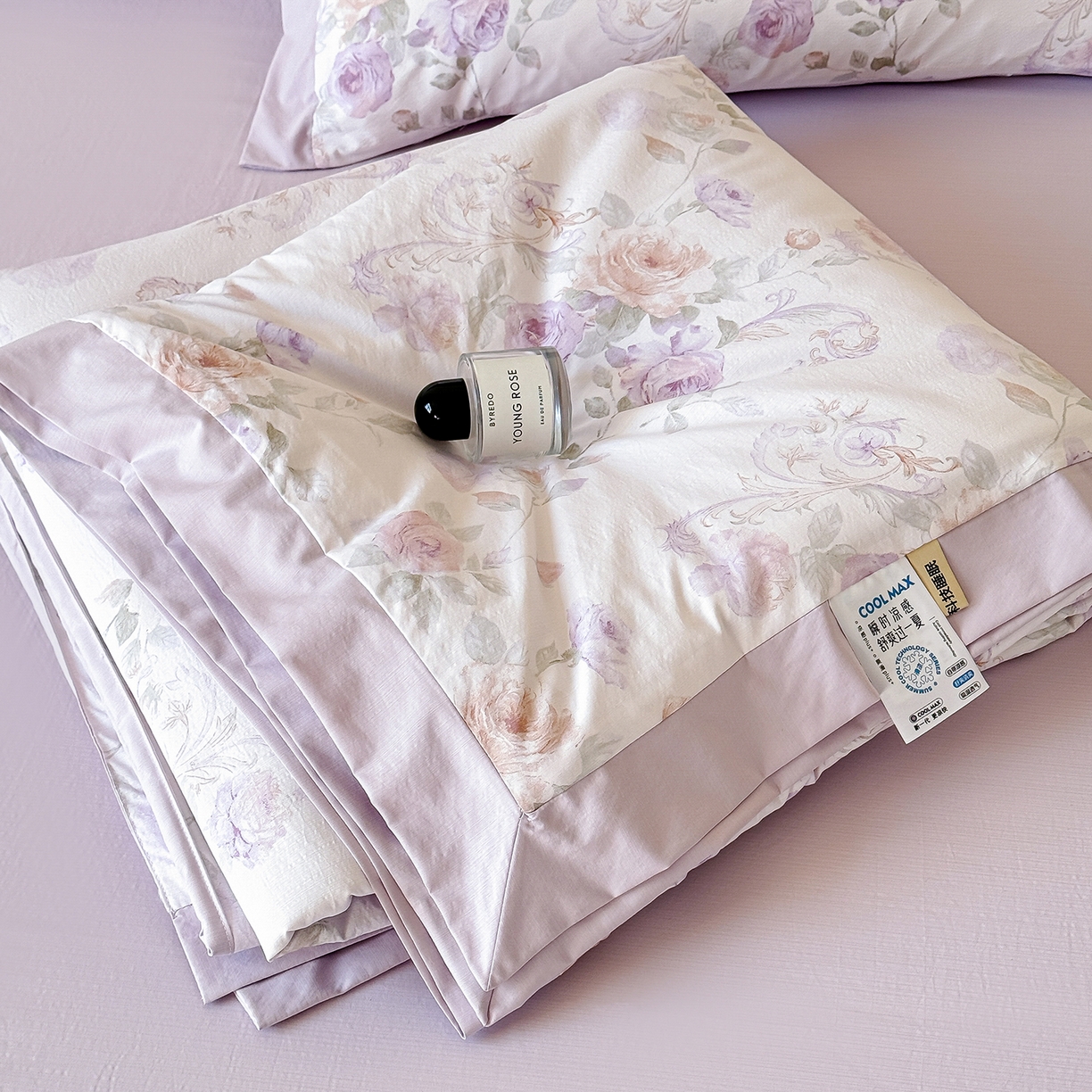 91家纺网 家纺一手货源 找家纺 迷尚家居 2026新款冰丝柔夏被四件套 伊利莎