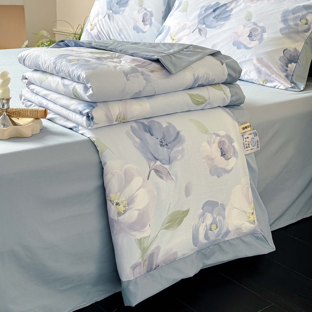 迷尚家居 2026新款冰丝柔夏被四件套 云兮