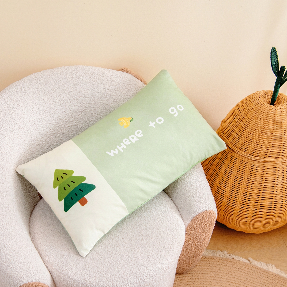 91家纺网 家纺一手货源 找家纺 绒梦里 2026新款A类全棉纯棉卡通大版幼儿园三件套 幸运树（另垫套有60*150cm/70*150cm/80*150cm/88*168cm/80*180cm）特殊垫套尺寸的价格咨询客服微信哦！