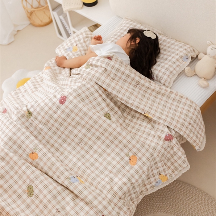 心卓婴童馆 2026春夏新款云感棉四季被大豆被被子被芯 彩色南瓜
