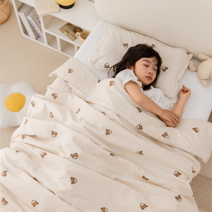 心卓婴童馆 2026春夏新款云感棉四季被大豆被被子被芯 点点熊