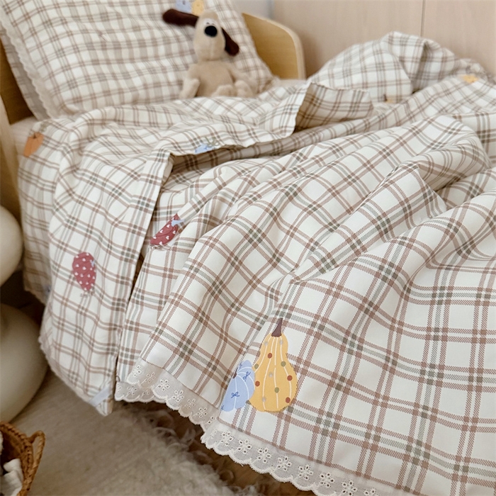 91家纺网 家纺一手货源 找家纺 心卓婴童馆 2026春夏新款云感棉四季被大豆被被子被芯 彩色南瓜