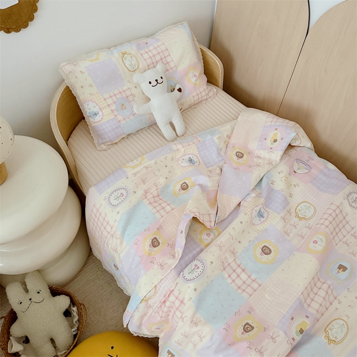 91家纺网 家纺一手货源 找家纺 心卓婴童馆 2026春夏新款云感棉四季被大豆被被子被芯 梦幻乐园