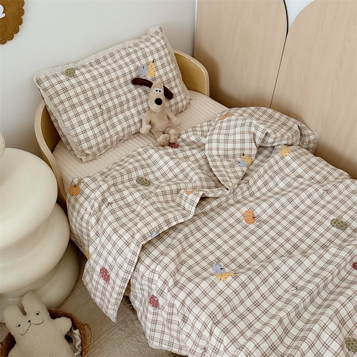 91家纺网 家纺一手货源 找家纺 心卓婴童馆 2026春夏新款云感棉四季被大豆被被子被芯 彩色南瓜