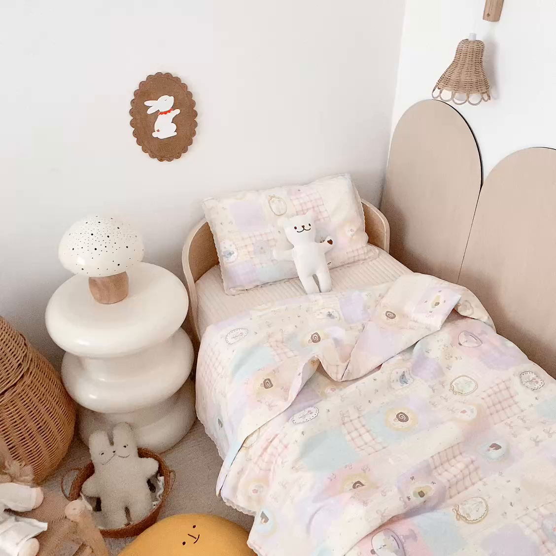 91家纺网 家纺一手货源 找家纺 心卓婴童馆 2026春夏新款云感棉四季被大豆被被子被芯 梦幻乐园