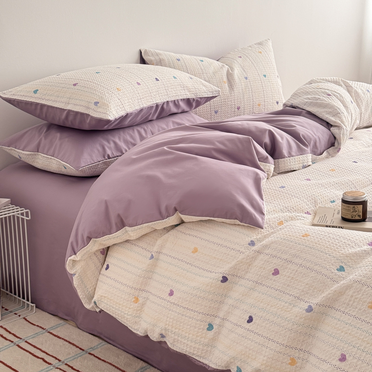 91家纺网 家纺一手货源 找家纺 （总）沐辰 2025新款全棉纯棉双层纱绣花夏被夏凉被空调被四件套