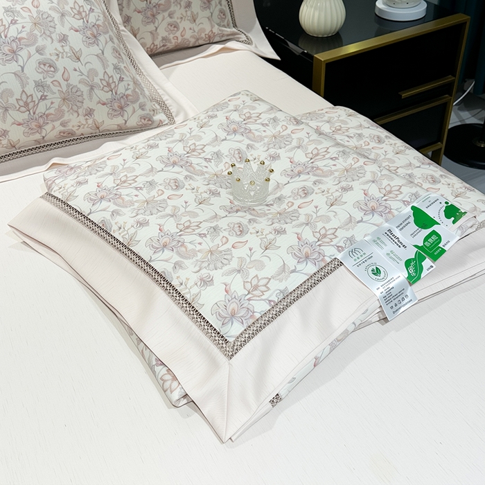 91家纺网 家纺一手货源 找家纺 欧夏家纺 2026莱赛尔天丝麻数码印花镂空夏被空调被夏凉被 博雅